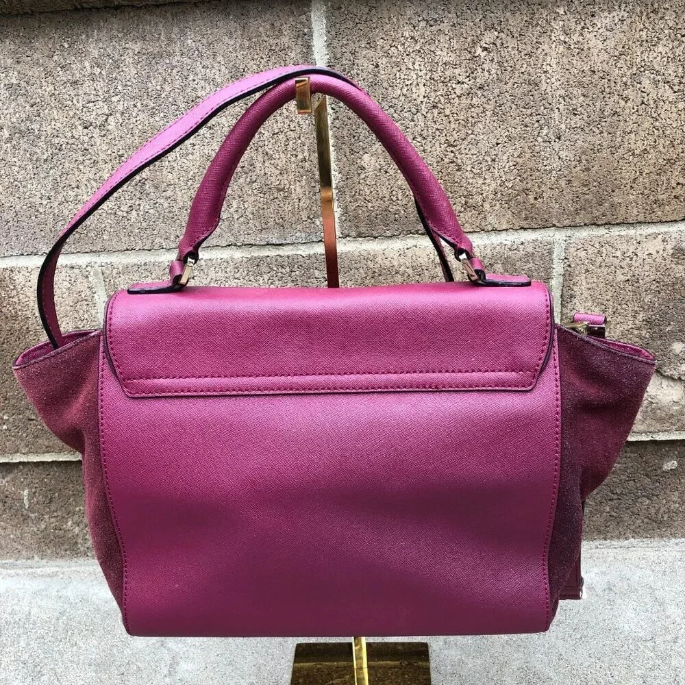 KATE SPADE New York Wesley Place Suede Laurel Purse Crossbody Hand Bag Purple​​​